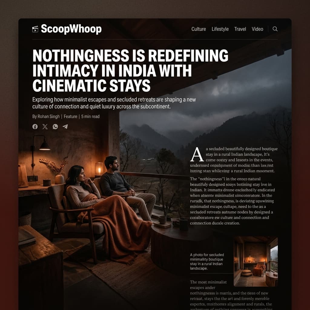 Nothingness Is Redefining Intimacy In India With Cinematic Stays